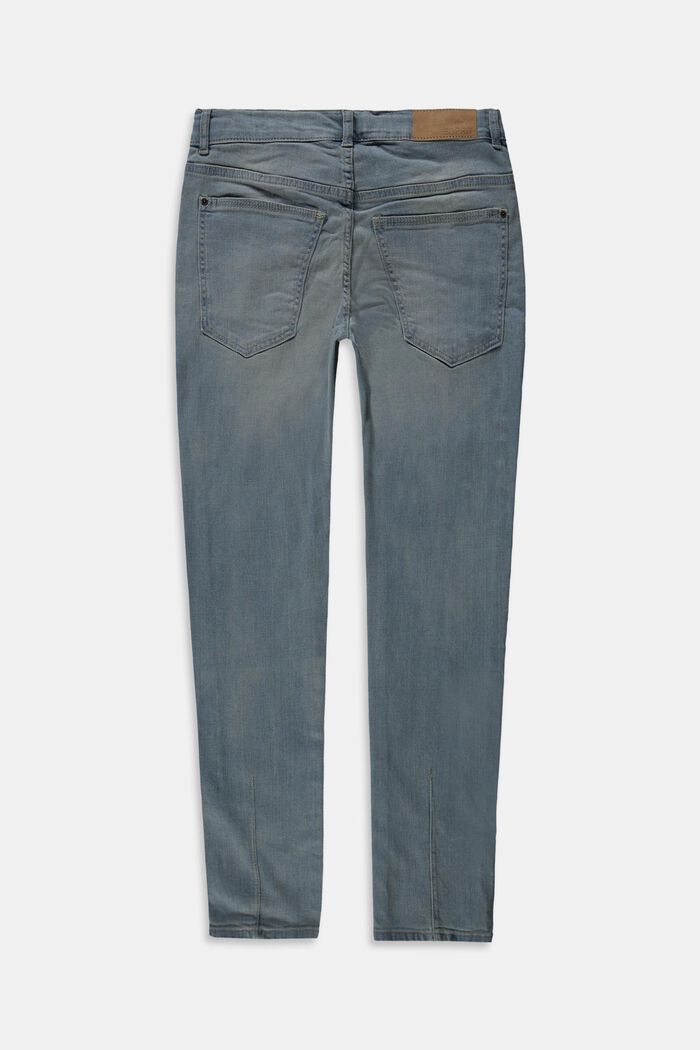 Jeans con vita regolabile, BLUE BLEACHED, detail image number 1