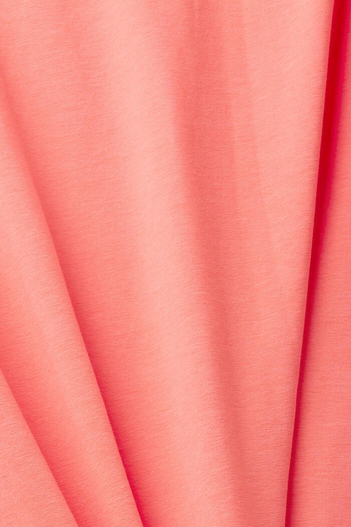 Pigiama lungo in jersey, CORAL, detail image number 4