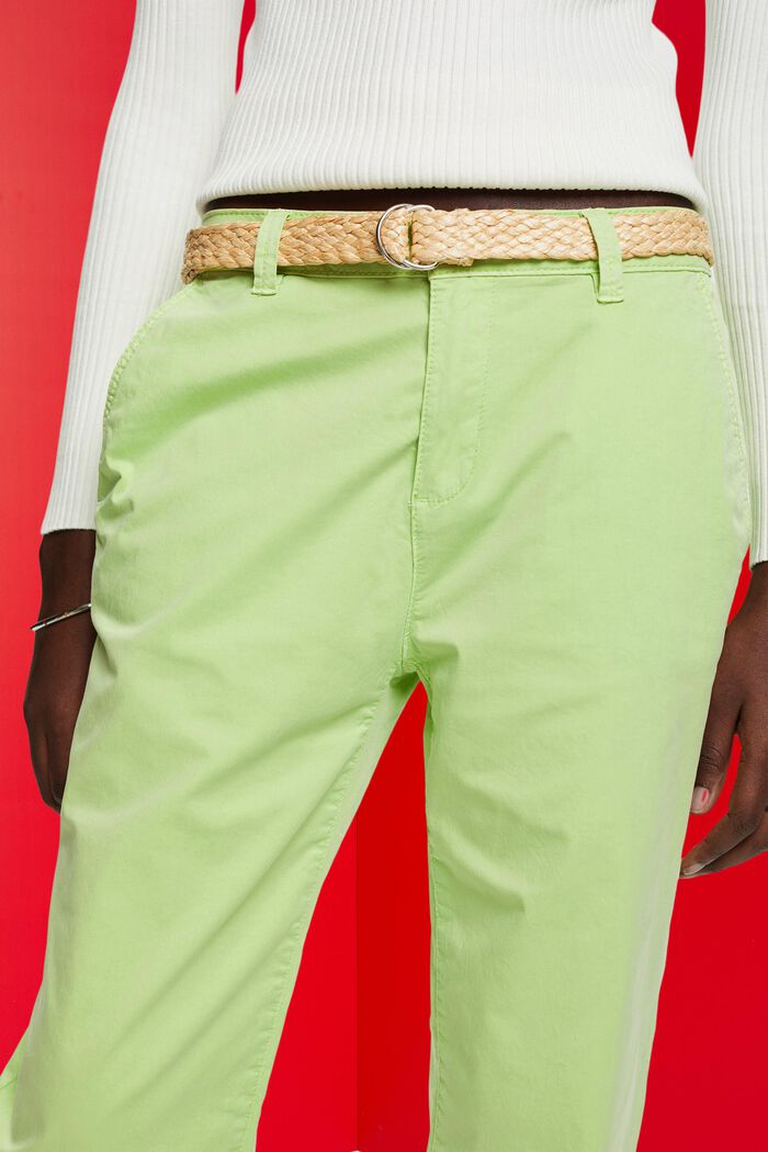 Pantaloni chino stretch leggeri con cintura, CITRUS GREEN, detail image number 2