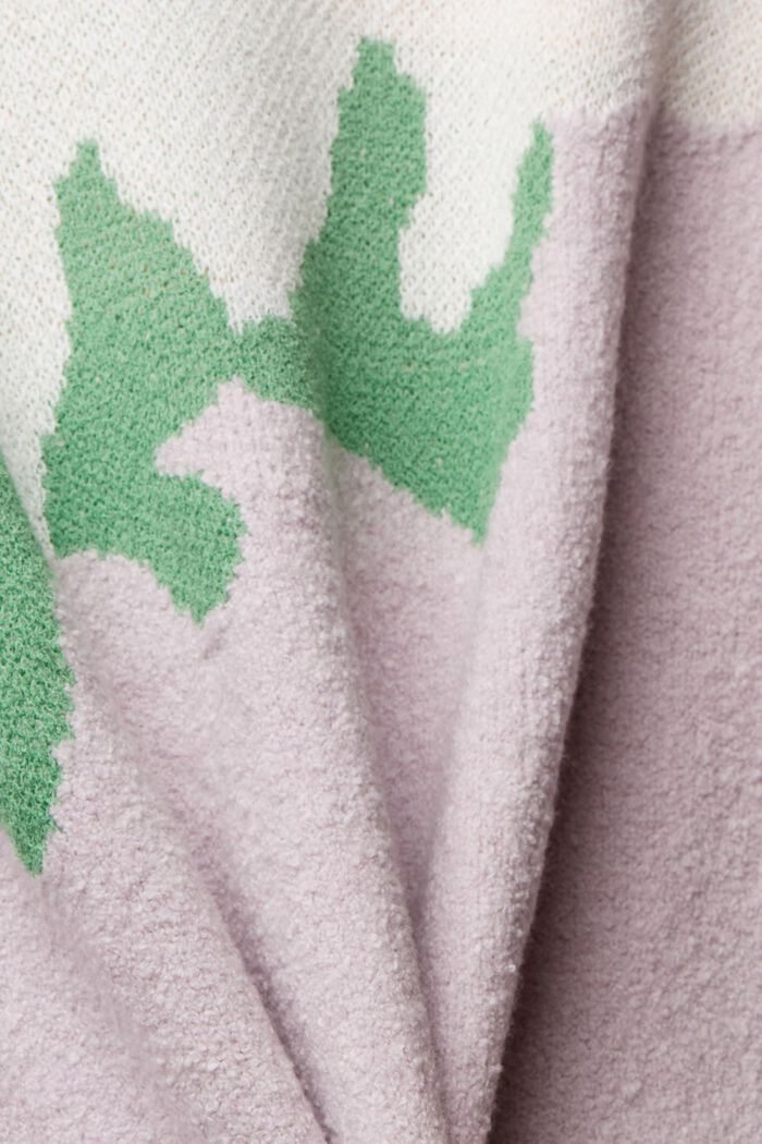 Pullover in maglia multicolore, LAVENDER, detail image number 6
