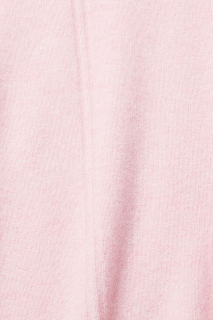 Con lana: pullover soffice con collo alto, LIGHT PINK, detail image number 5