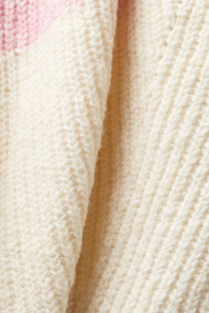 Pullover dolcevita in maglia a coste con righe, ICE, detail image number 5