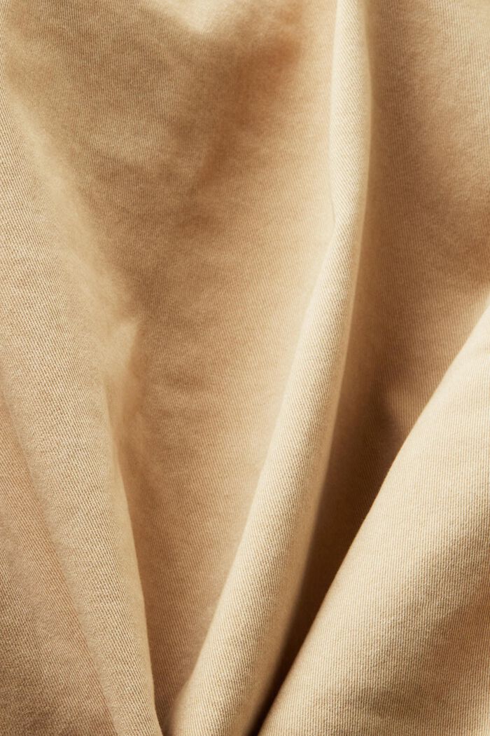 Giacca cropped in twill di cotone, BEIGE, detail image number 4