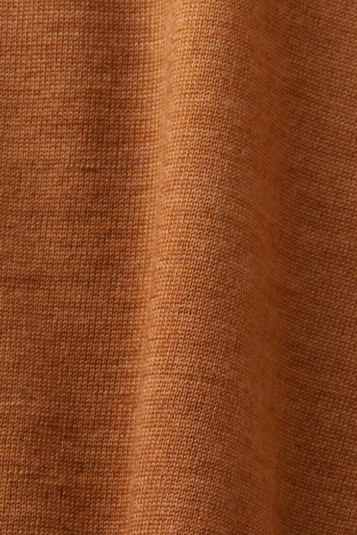Pullover dolcevita in lana, CARAMEL, detail image number 6