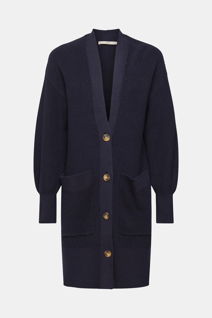 Cardigan lungo in maglia, NAVY, detail image number 2