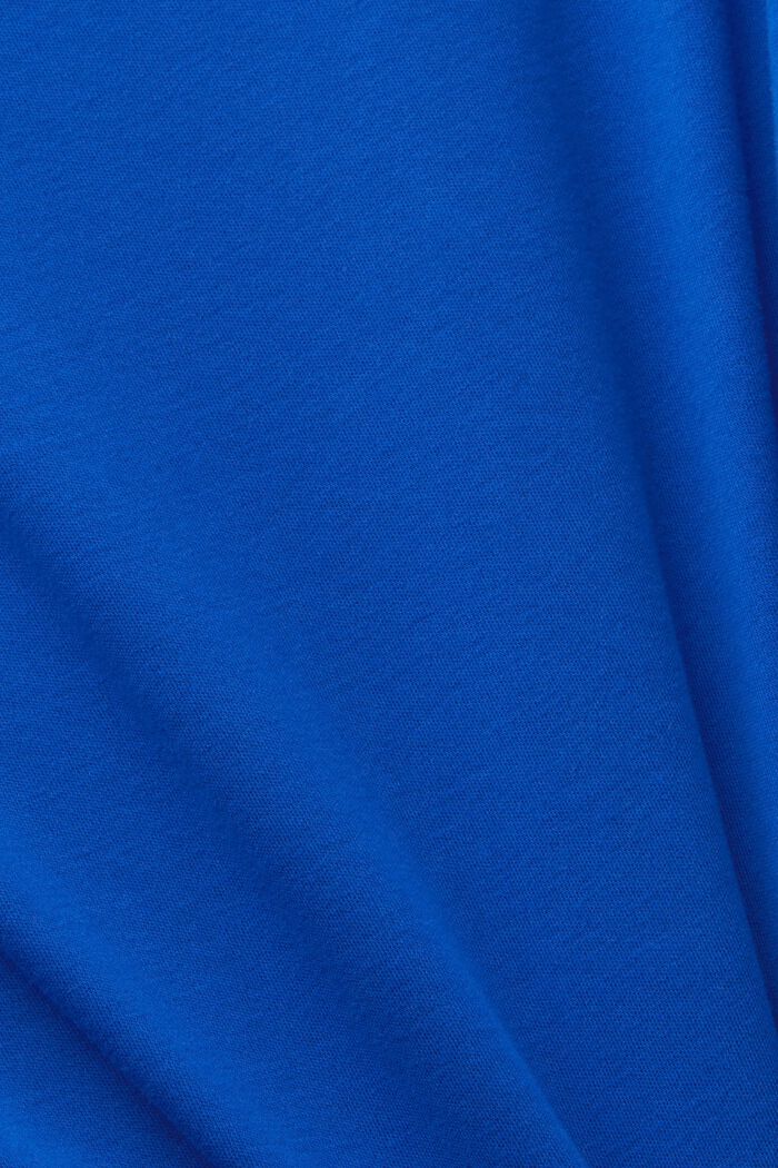 T-shirt fiammata con scollo a V, BRIGHT BLUE, detail image number 4