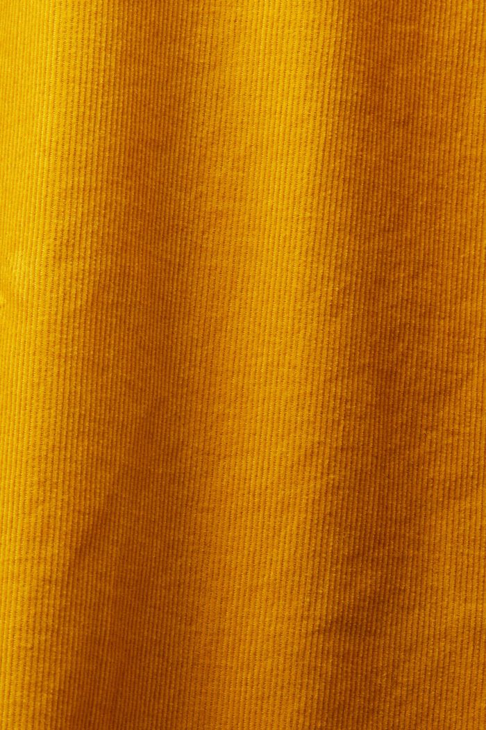Camicia di velluto, 100% cotone, NEW AMBER YELLOW, detail image number 5