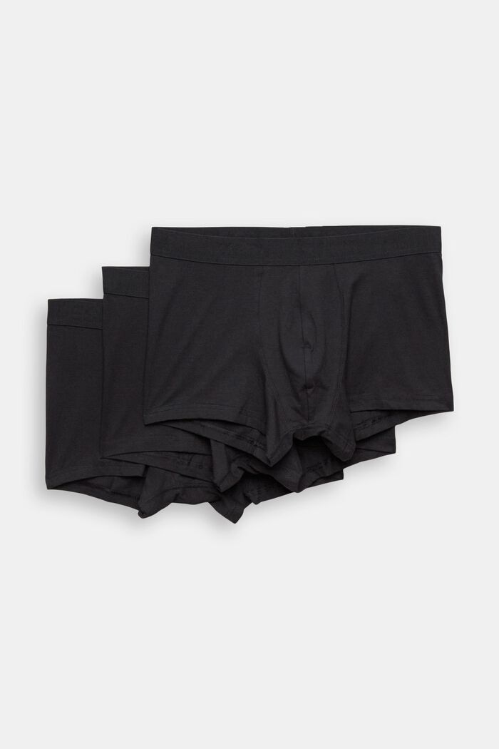 Shorts da uomo corti in cotone elasticizzato, confezione multipla, NAVY, detail image number 1
