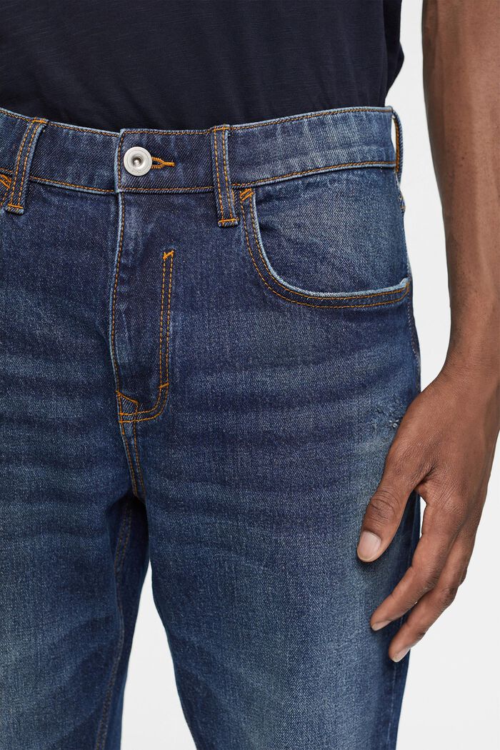 Jeans elasticizzati, BLUE DARK WASHED, detail image number 2