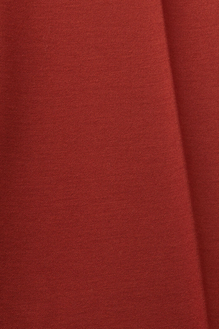 Pantaloni straight fit in jersey punto, RUST BROWN, detail image number 5
