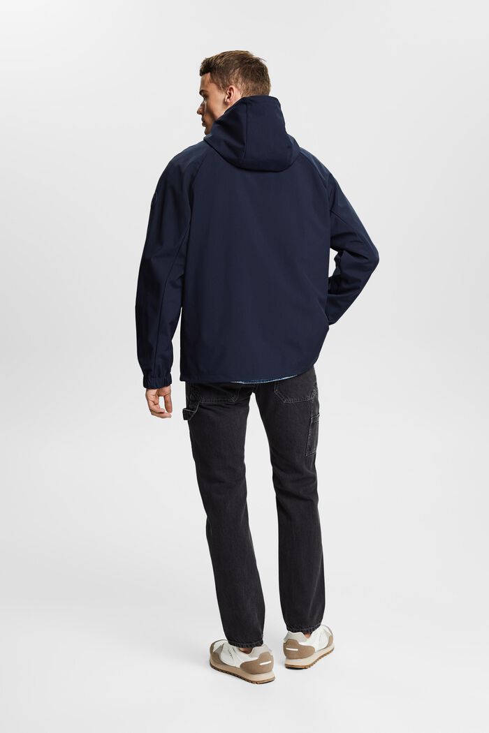 Giacca softshell con cappuccio, NAVY, detail image number 2
