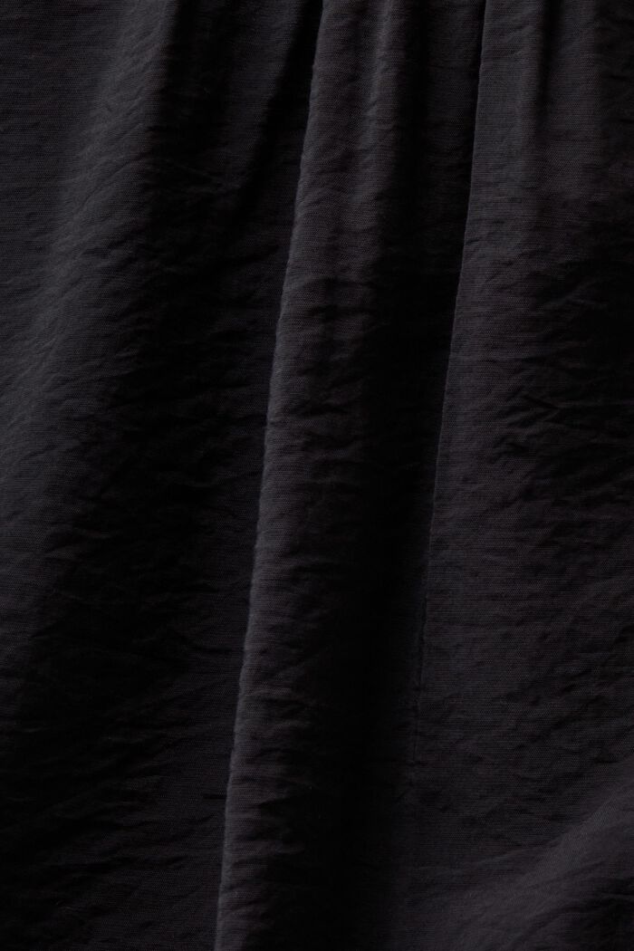 Blusa incrociata con arricciature, BLACK, detail image number 4