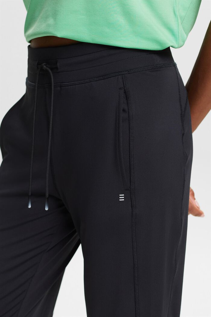 Pantaloni active in jersey, BLACK, detail image number 4