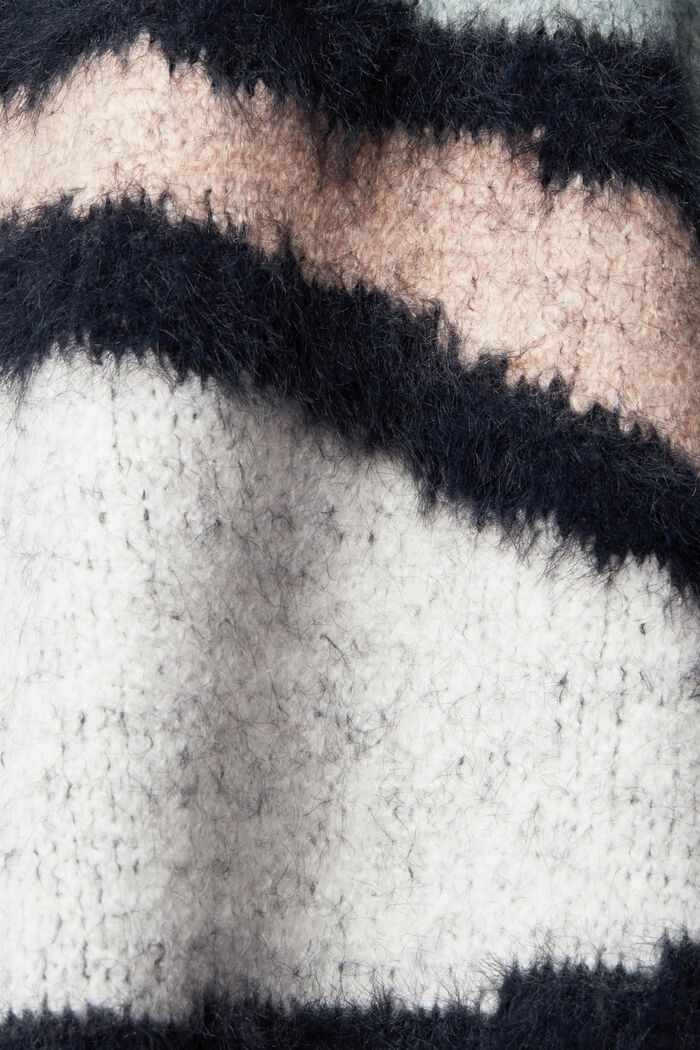 Maglione in maglia spazzolata con paillettes applicate, MEDIUM GREY, detail image number 4