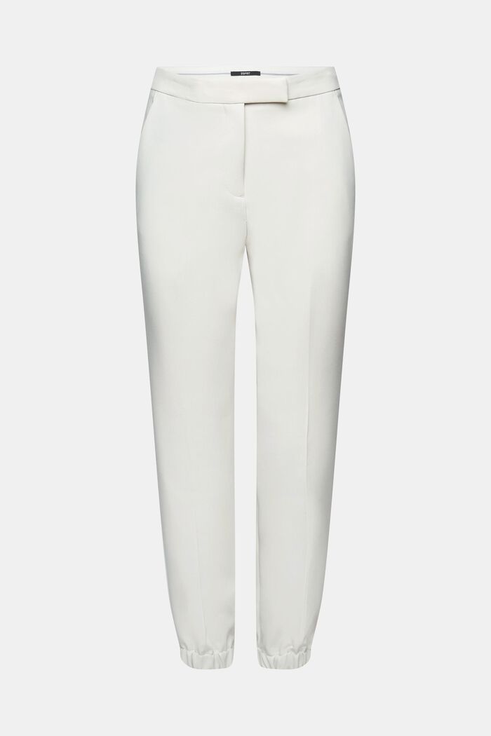 Pantaloni cropped con fondo gamba elasticizzato, PASTEL GREY, detail image number 6