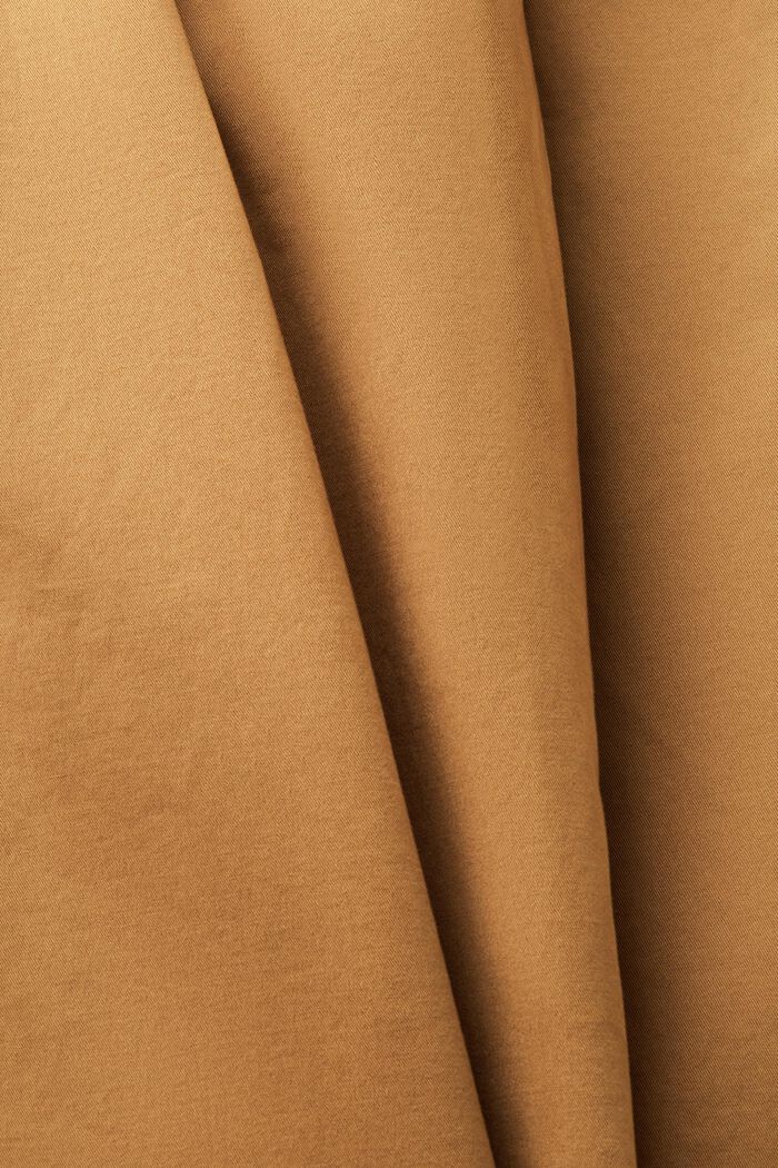 Chino dritti in cotone biologico, CAMEL, detail image number 5