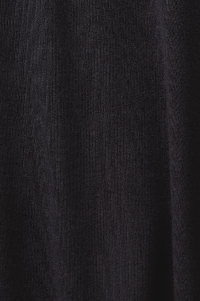 T-shirt a maniche lunghe con logo, BLACK, detail image number 5