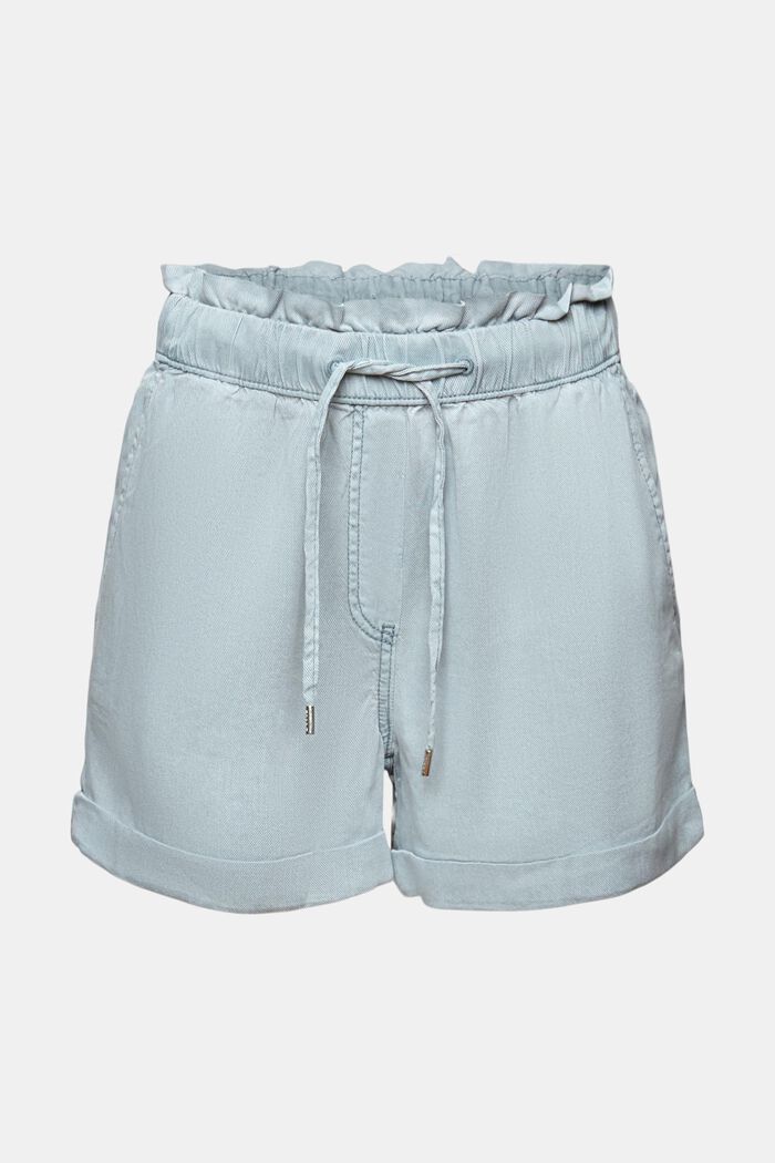 Shorts da infilare in twill, LIGHT BLUE, detail image number 7