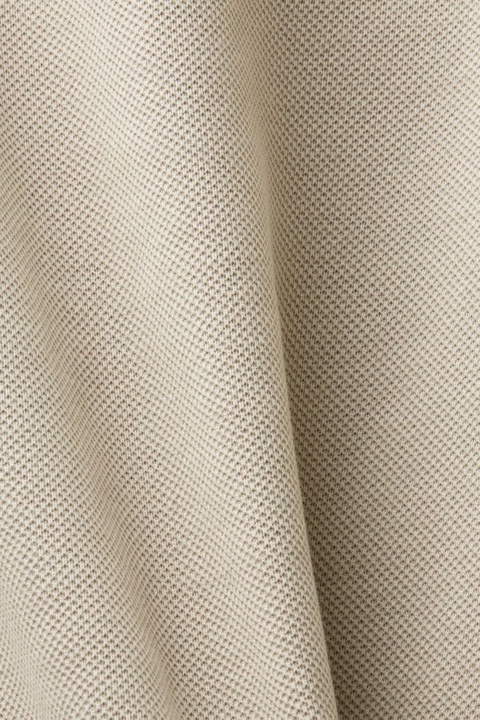 Pantaloni a maglia in jersey piqué, BEIGE, detail image number 6