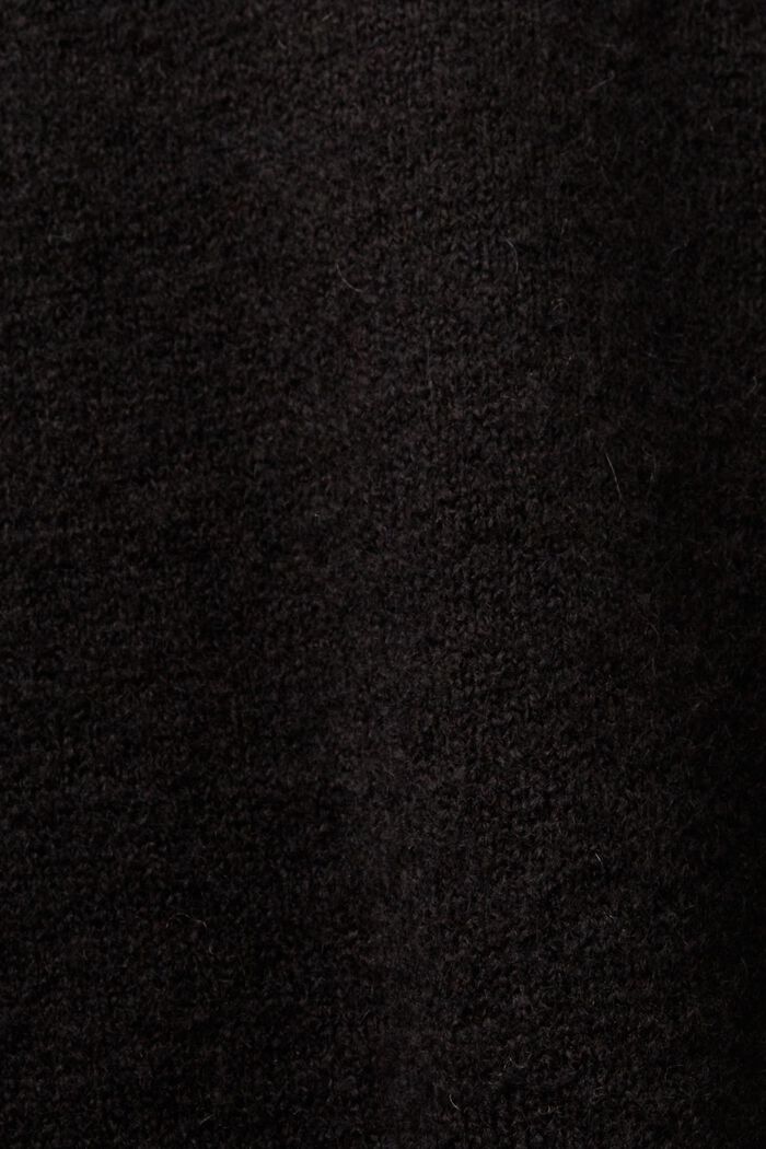 Pullover a maglia con maniche blouson, BLACK, detail image number 5