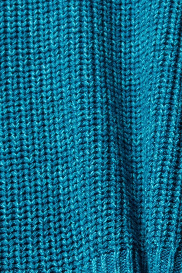 Pullover a coste, TEAL BLUE, detail image number 1