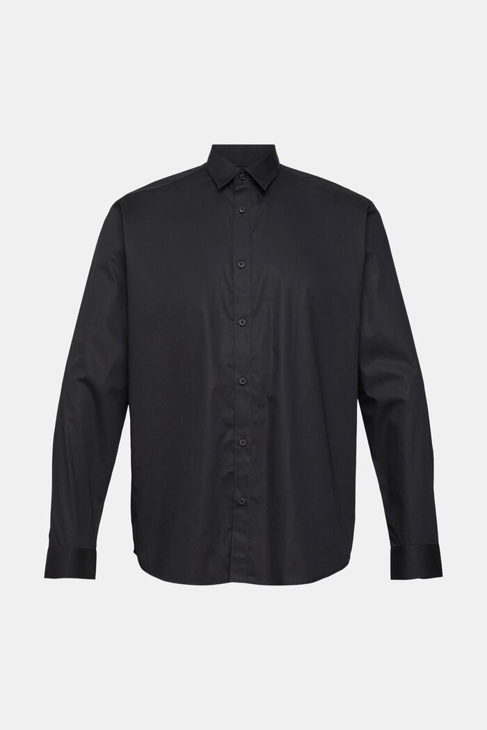 Camicia in cotone sostenibile, BLACK, detail image number 2