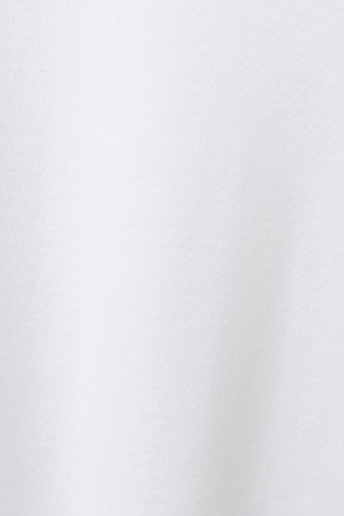T-shirt a maniche lunghe con scollo ampio, WHITE, detail image number 6