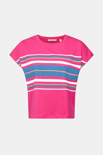T-shirt con stampa a righe