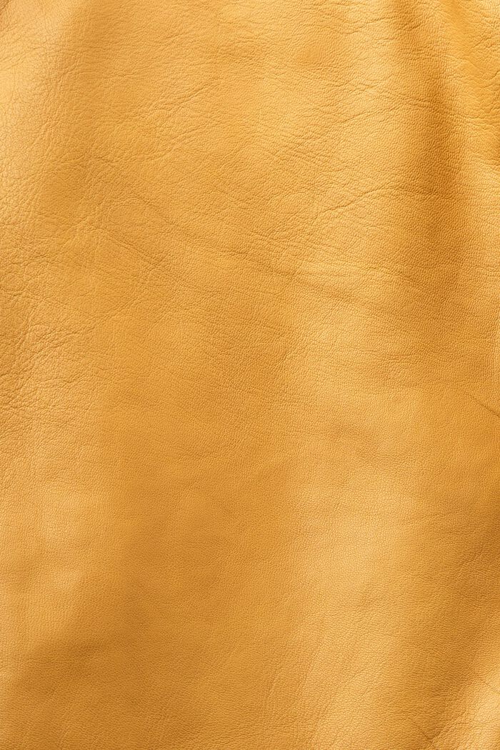 Gilet da motociclista in pelle, YELLOW, detail image number 6