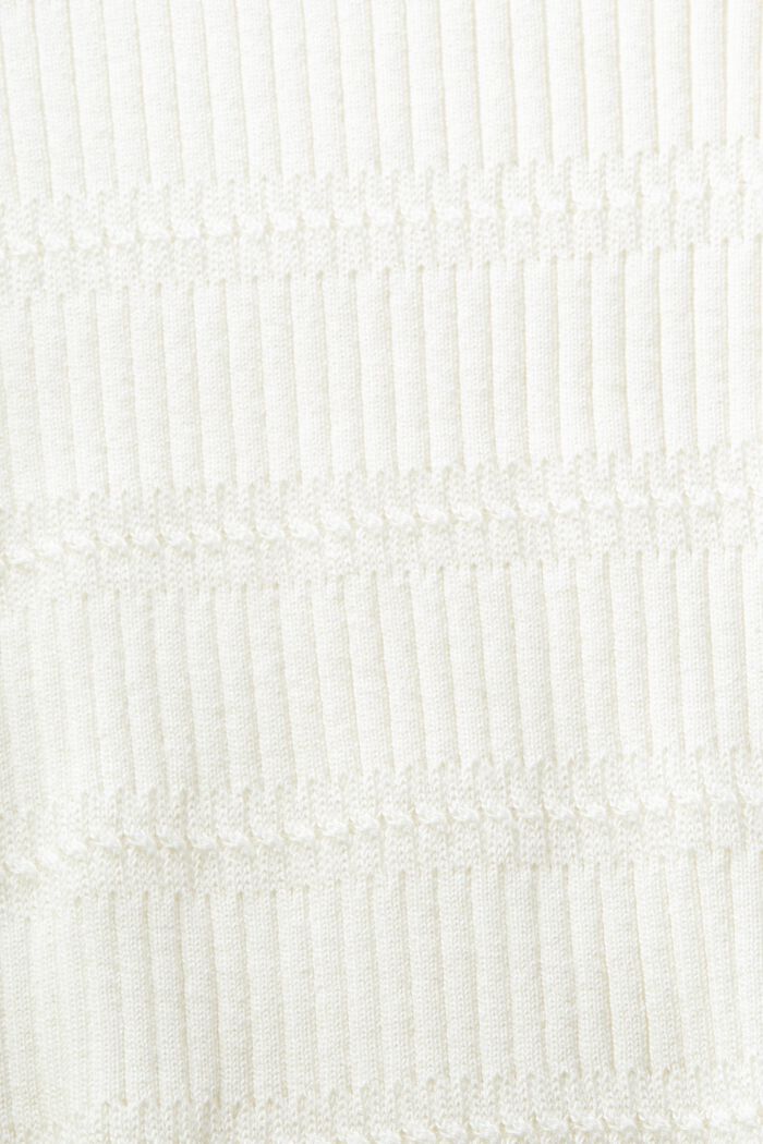 Pullover in maglia con girocollo, OFF WHITE, detail image number 5