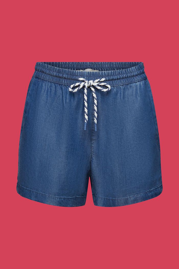 Shorts di jeans da infilare, TENCEL™, BLUE MEDIUM WASHED, detail image number 7