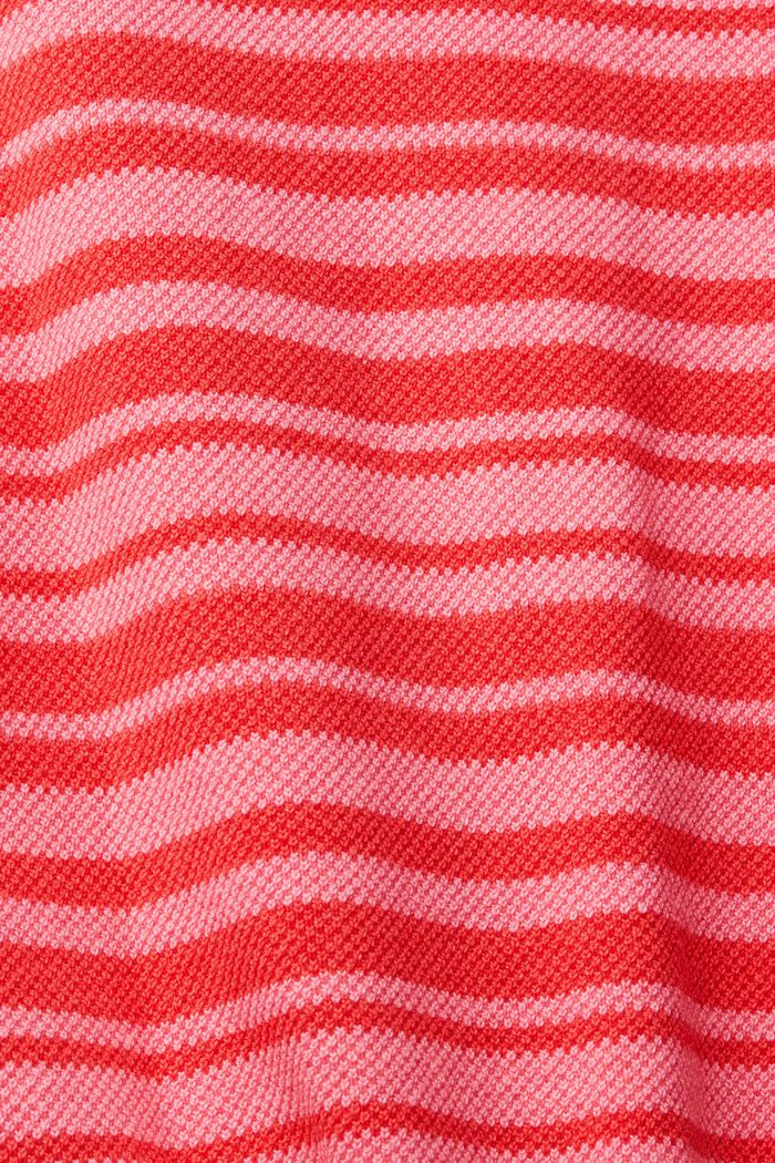 Polo in maglia strutturata, NEW RED, detail image number 4