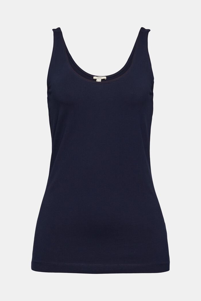 Top in cotone biologico, NAVY, detail image number 6