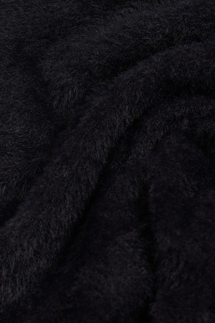 Gilet con scollo a V in misto lana, BLACK, detail image number 5