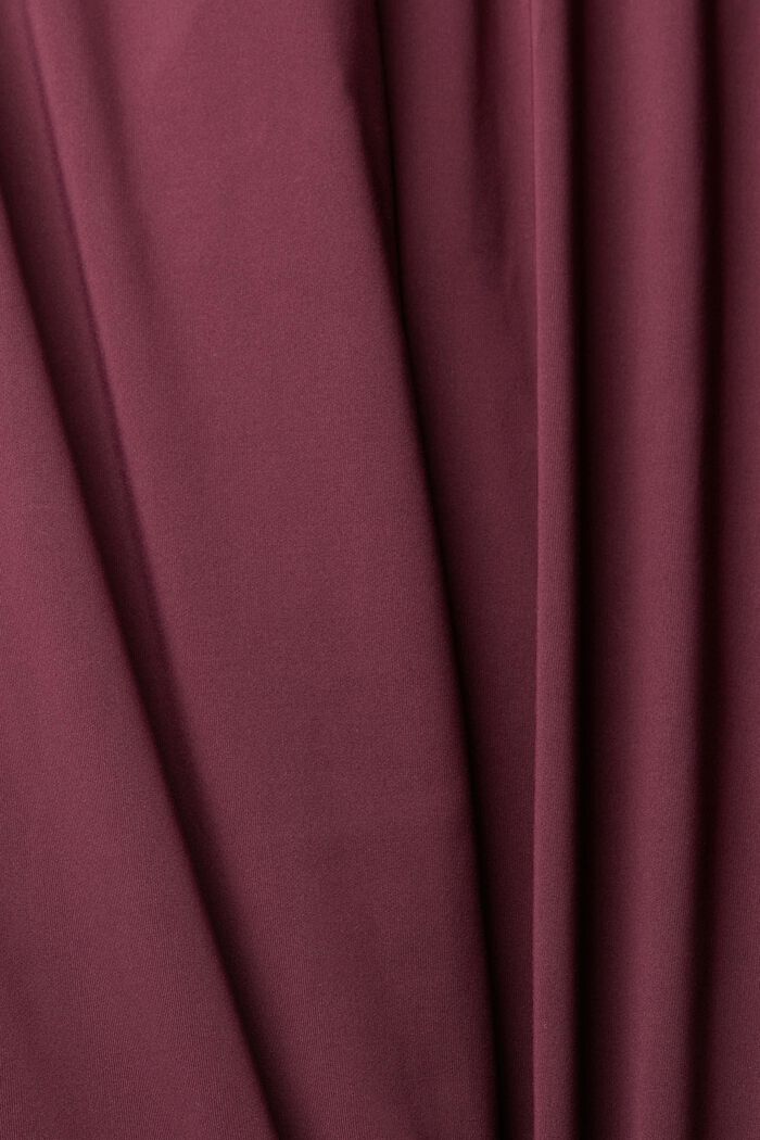 Pantaloni cropped stile jogging in jersey con E-DRY, BORDEAUX RED, detail image number 6