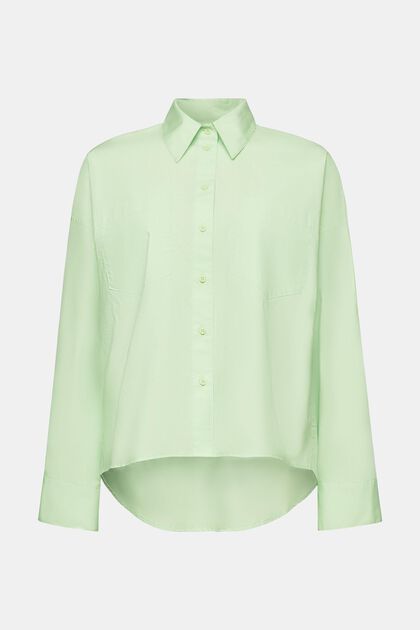 Camicia button-down in popeline di cotone