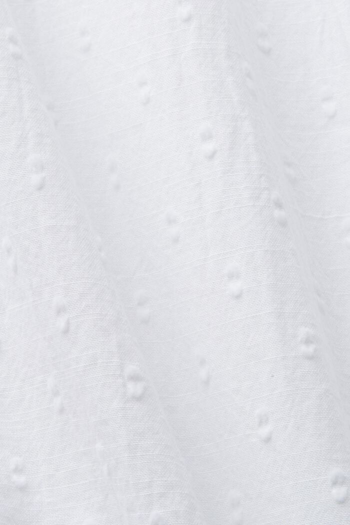 Camicetta in cotone ricamato, WHITE, detail image number 5