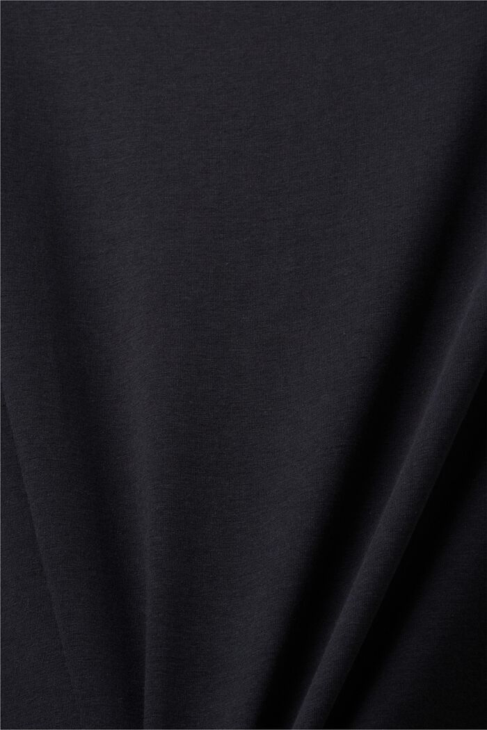 T-shirt cropped, BLACK, detail image number 5