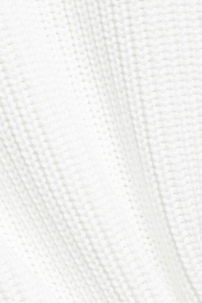 Cardigan stile bomber in cotone, OFF WHITE, detail image number 5