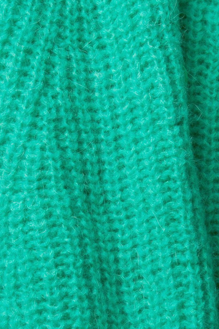 Cardigan in maglia di misto alpaca, LIGHT GREEN, detail image number 1