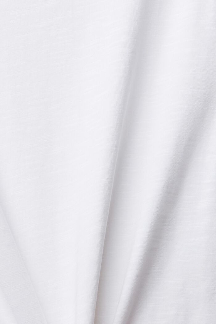 T-shirt in tinta unita, WHITE, detail image number 1