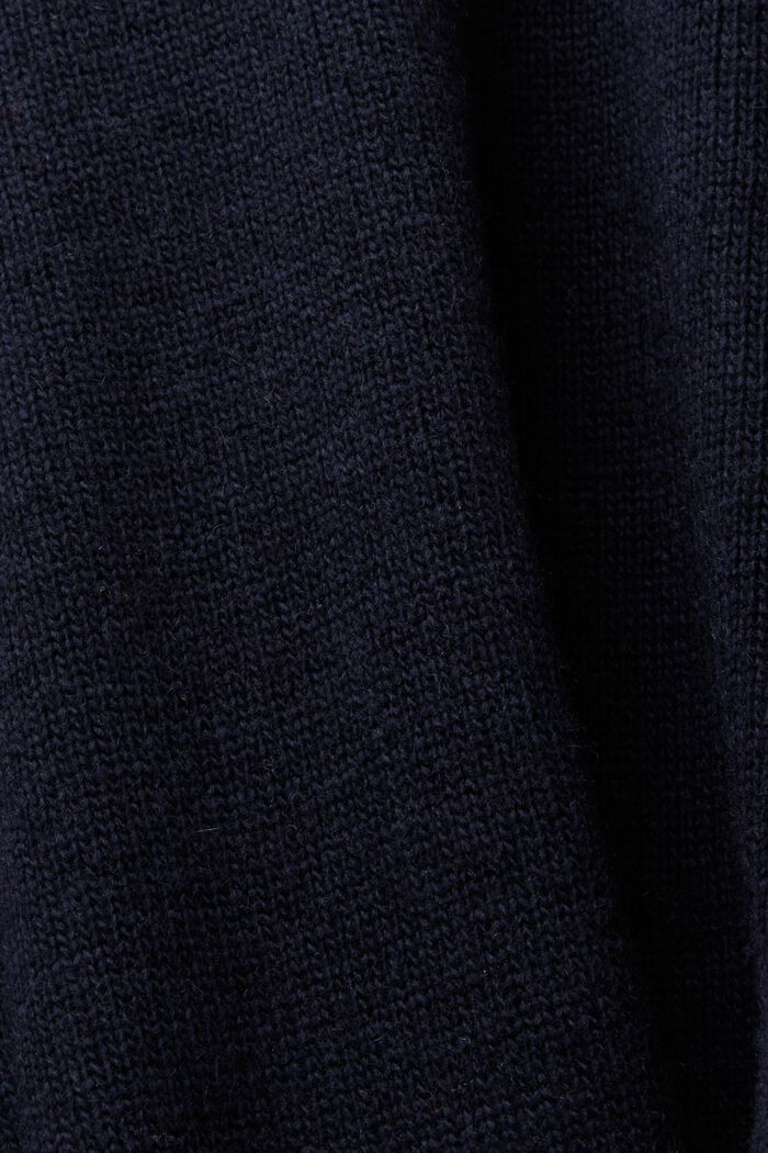 Pullover in maglia con girocollo, NAVY, detail image number 5
