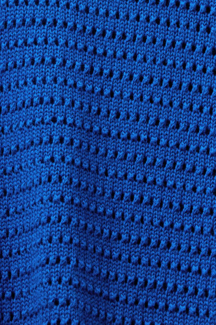 Pullover in mesh, BRIGHT BLUE, detail image number 5