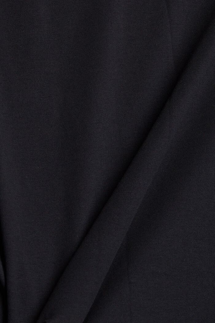 Maglia a maniche lunghe con stampa, 100% cotone biologico, BLACK, detail image number 4