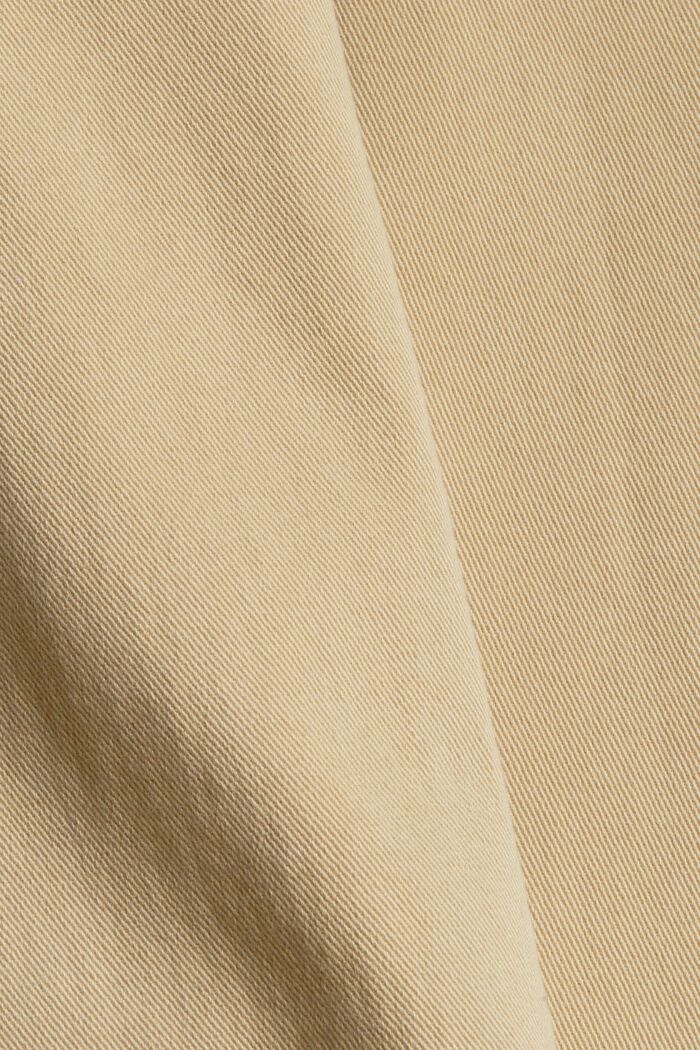 Pantaloni stretch con dettaglio con zip, SAND, detail image number 1