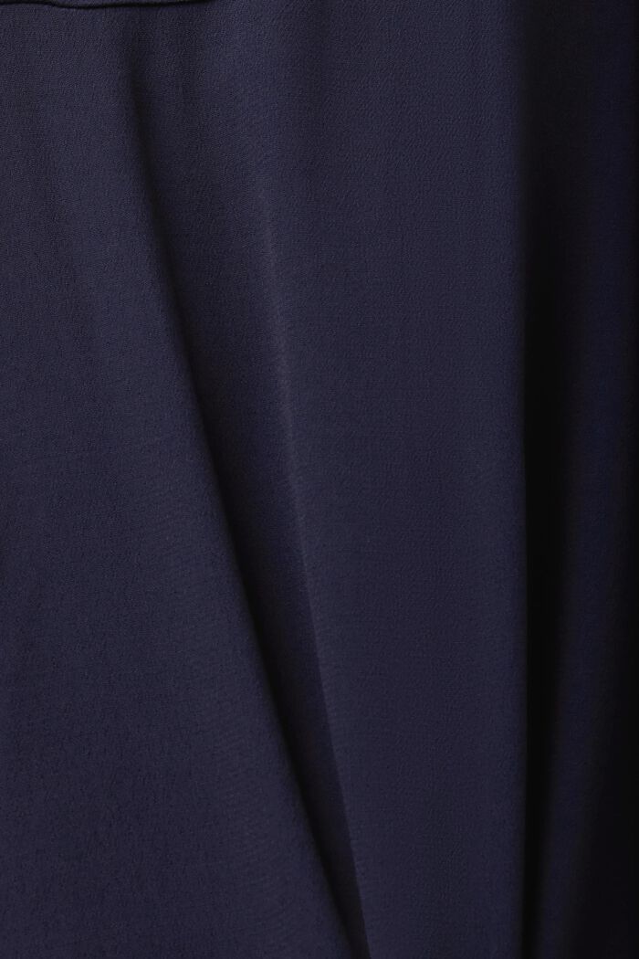 Abito camicia in crêpe, NAVY, detail image number 5