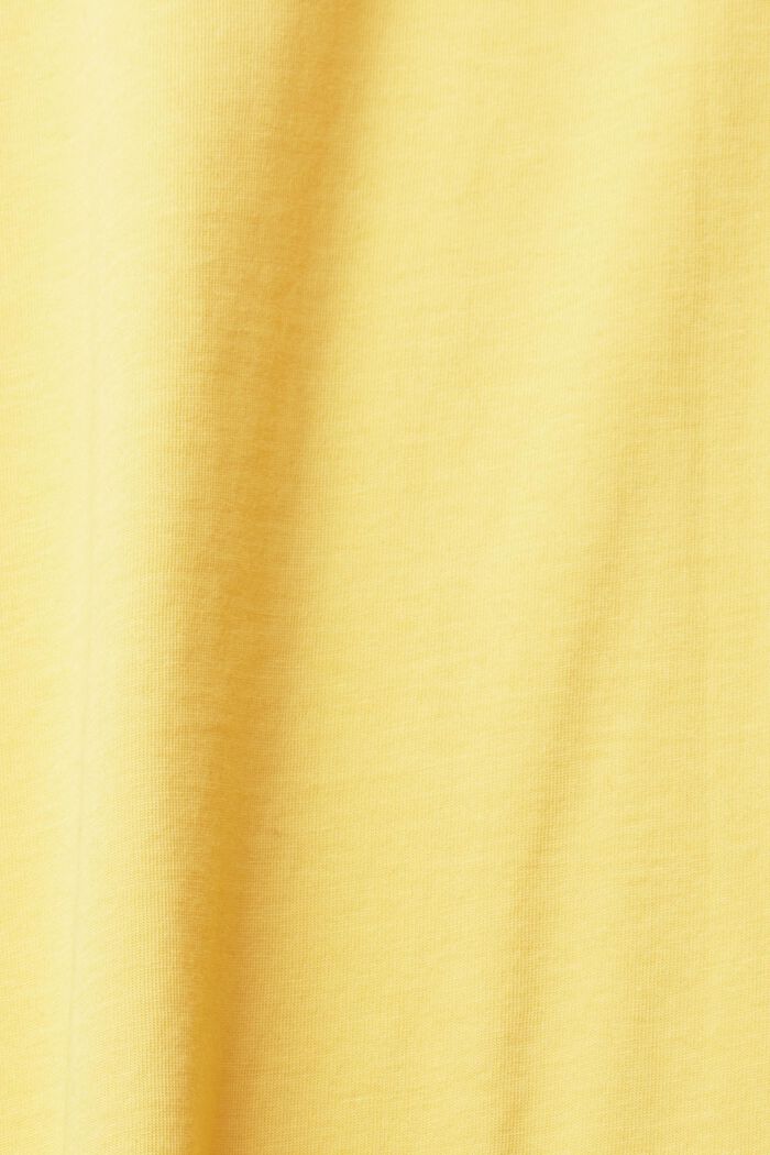 T-shirt in jersey, 100% cotone, YELLOW, detail image number 1