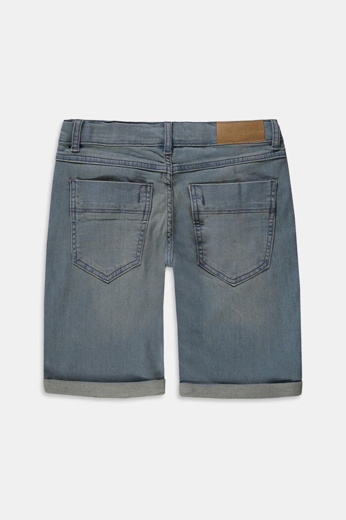 Shorts bermuda con vita regolabile, BLUE BLEACHED, detail image number 1