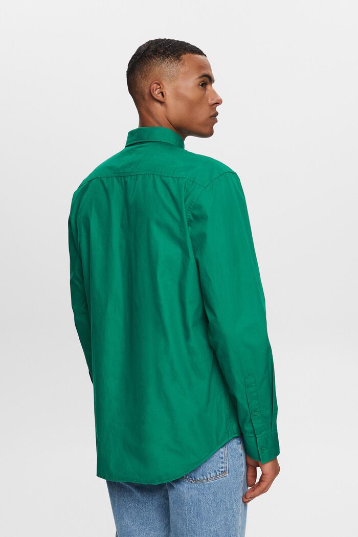 Camicia utility in cotone, DARK GREEN, detail image number 3