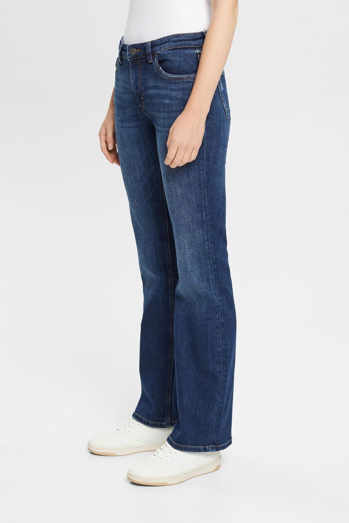 Jeans super stretch con cotone biologico, BLUE DARK WASHED, detail image number 0